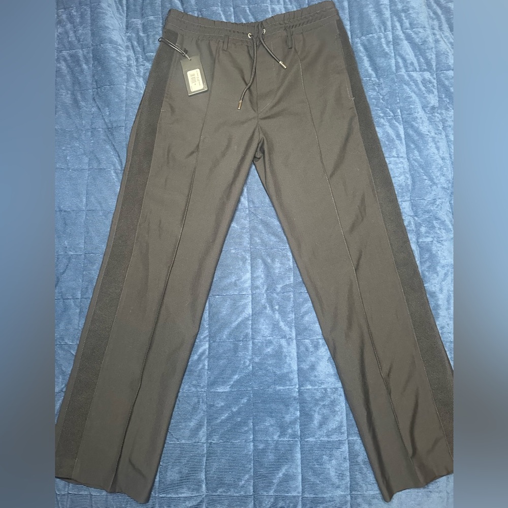 Diesel Black Gold Joggers with Side Stripe Sz 50 NWT